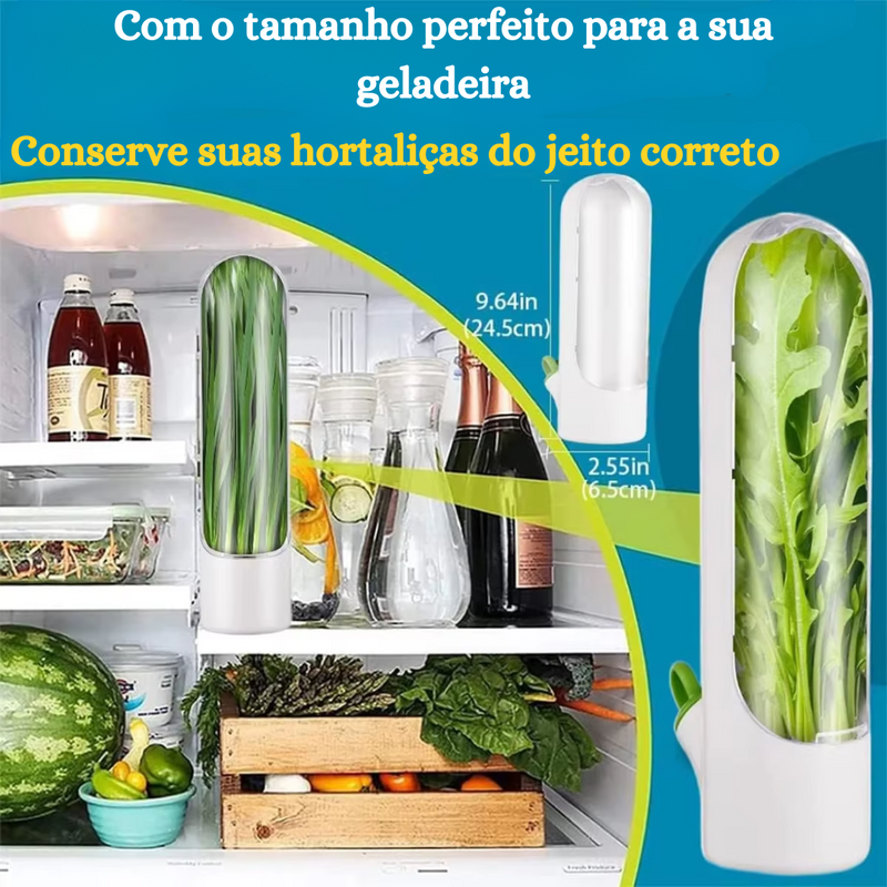 Green Saver – Preservador Hermético de Verduras e Temperos